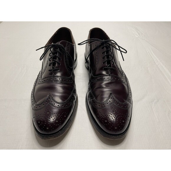Men\'s Allen Edmonds Lloyd Wingtip Oxford Shoes Size 13 Burgundy 76082 0697 main image 9